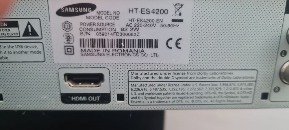 Vand sistem Samsung Bluray