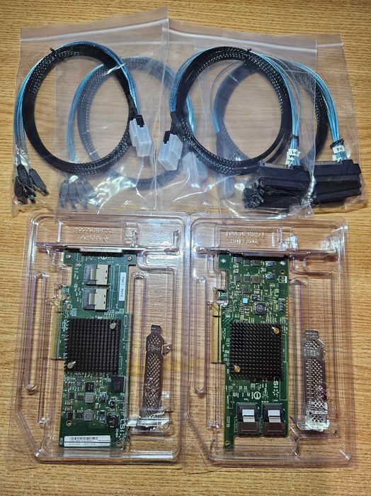 Controller SAS LSI IT Mode pentru NAS/Server/Desktop +cabluri SAS/SATA