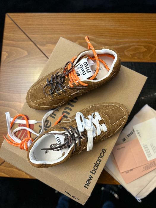 New Balance X Miu Miu 530 SL suede sneakers