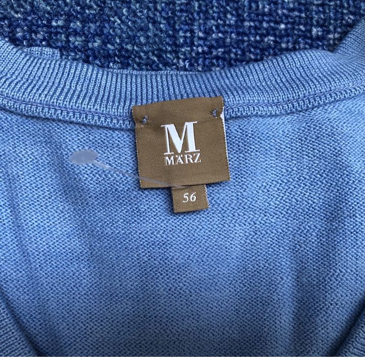 100% мерино вълна MAERZ Muenchen V-neck Merino Woll Pullover пуловер