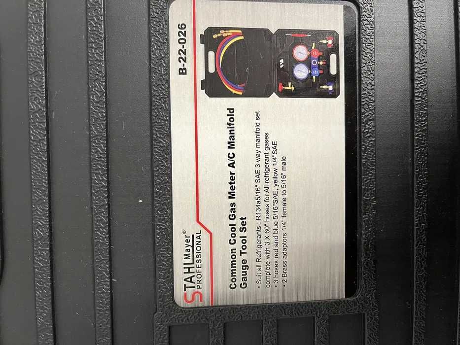 Комплект за диагностика климатици R12,R22,R134A,R410A,R404A.