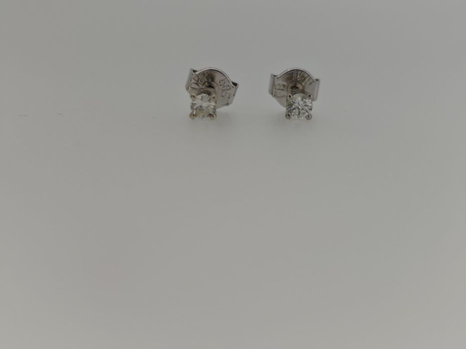 Cercei aur Solitaire cu diamant  14k 1.27gr  (r)