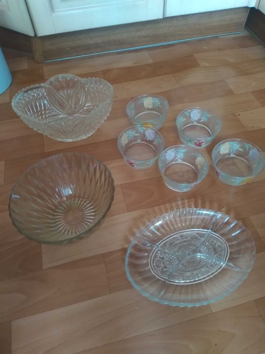 Фужеры, Тарелки, Фруктовница