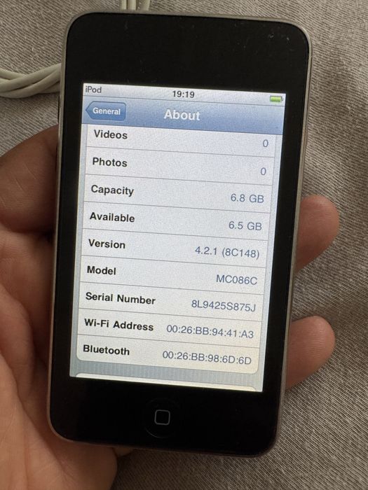 Ipod touch generatie 3 de 8gb