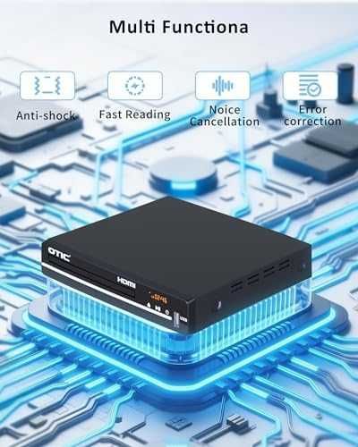 Нов Компактен DVD Player плейър HDMI USB CD MP3 JPG за телевизор с дистанционно