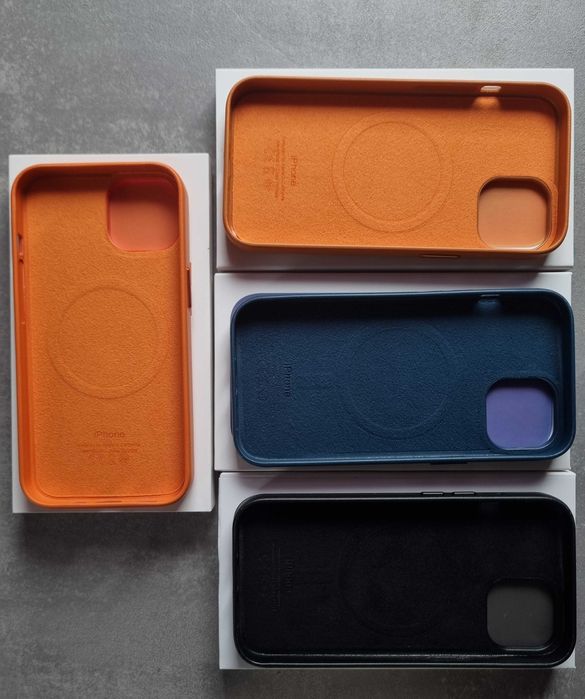 Huse piele iphone 14 & 13 Pro, Pro Max, Plus, mini ori clasic