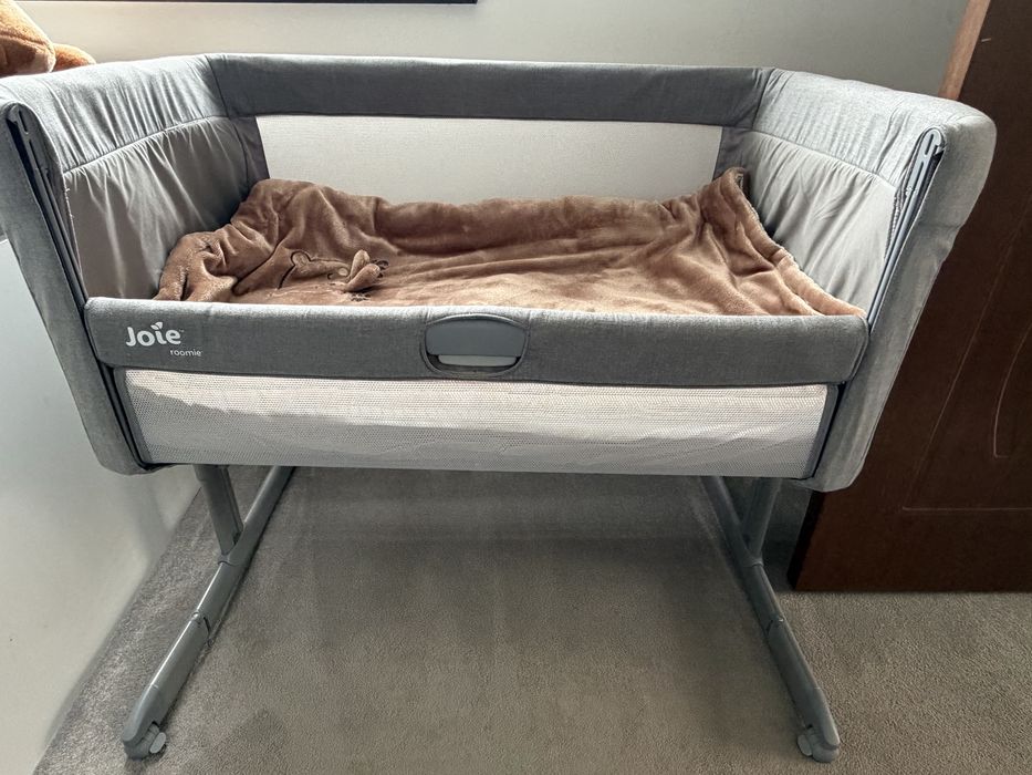 Бебешка кошара Joie - Next to me, Roomie, Gray Flannel