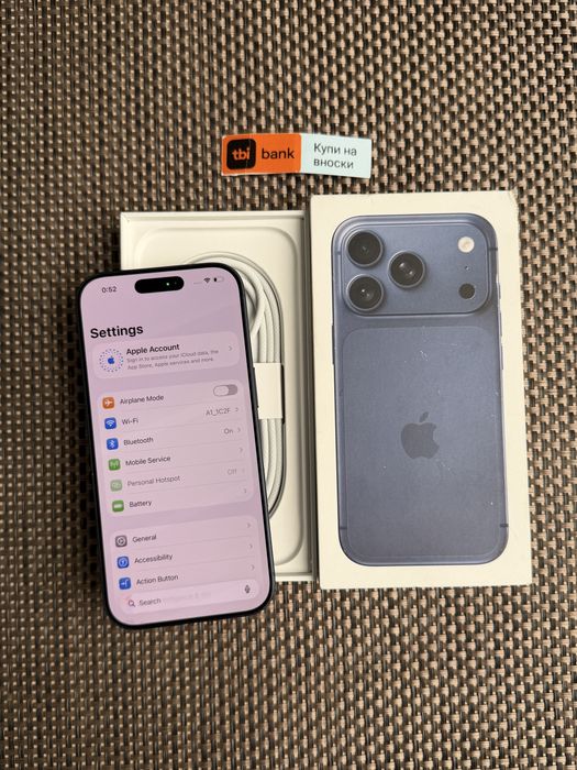 КАТО НОВ! 512Gb *ЛИЗИНГ* iPhone 17 Pro Deep Blue ГАРАНЦИЯ