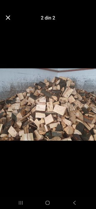 Vand lemn de foc fag detali in privat  taiate si crapate pe  dimesiuni