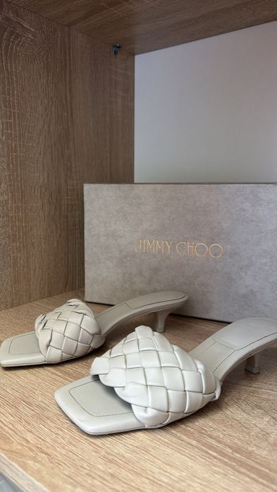 Papuci model împletit intrecciato - gri bej deschis