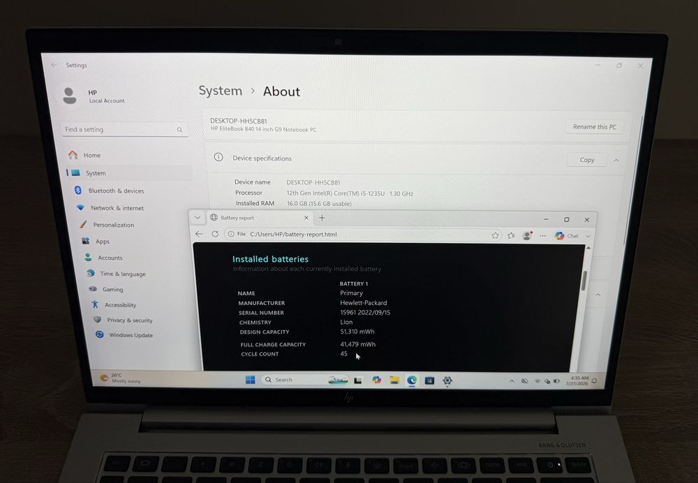 HP Elitebook 840 G9 CA NOU ! i5 12th 512GB ssd 16GB ram  !
