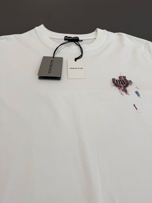 Tricou Balenciaga alb – mărimea XXL – nou cu etichetă