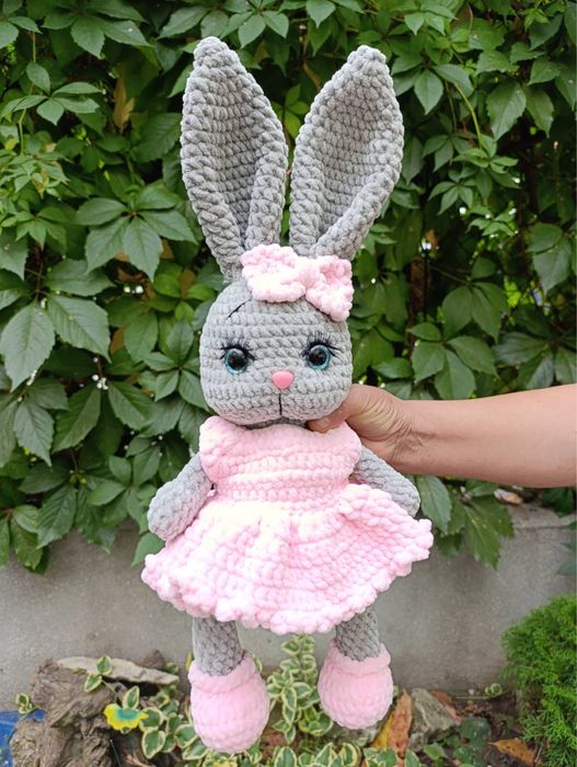 Зайче плетено на една кука