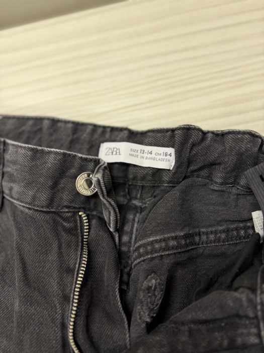 Pantaloni blugi rupti Zara copii/fete 13-14 ani(ajustabili in talie)