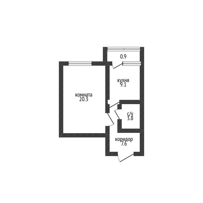 Продажа 1-комнатной квартиры, кунай