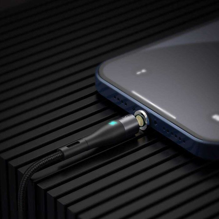 Baseus Zinc Magnetic Safe Fast Charging Data Cable USB M+L+C 5A USB A
