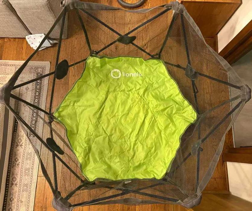 Țarc pliabil pentru copii Lionelo Noor Green - Verde