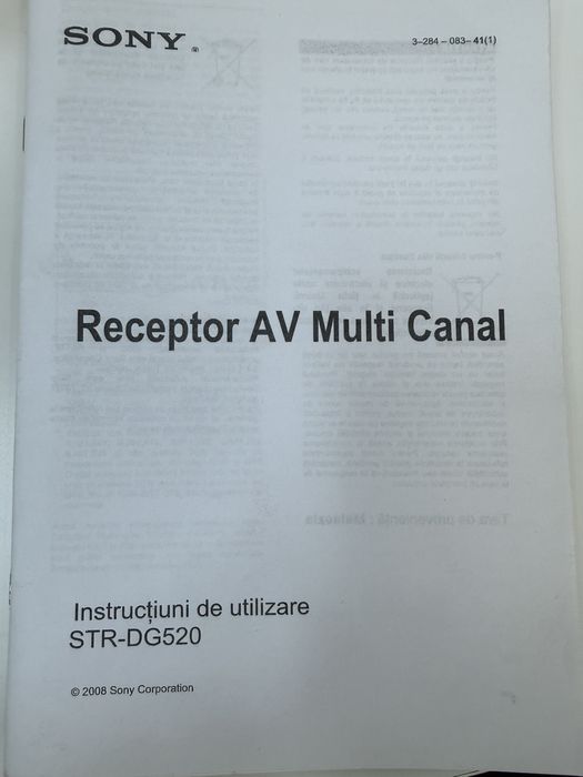 Sony STR-DG520 + SS-FCR4000 — Set home-cinema complet