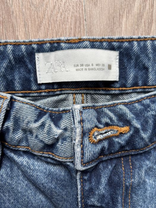 Дънки Zara в син и сив деним