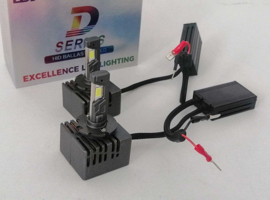 LED крушки ксенон директна замяна без баласт 12V D1R D1S D2R D2S D3R D3S D4R D4S - кутия 2бр.