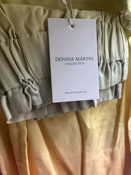 DENINA MÁRTIN комплект риза и бермуди в преливащи се цветове - L