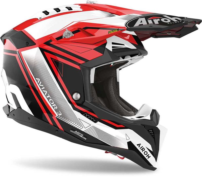 Каска Airoh Aviator 3 League red gloss Промоция!!! мото мотор крос