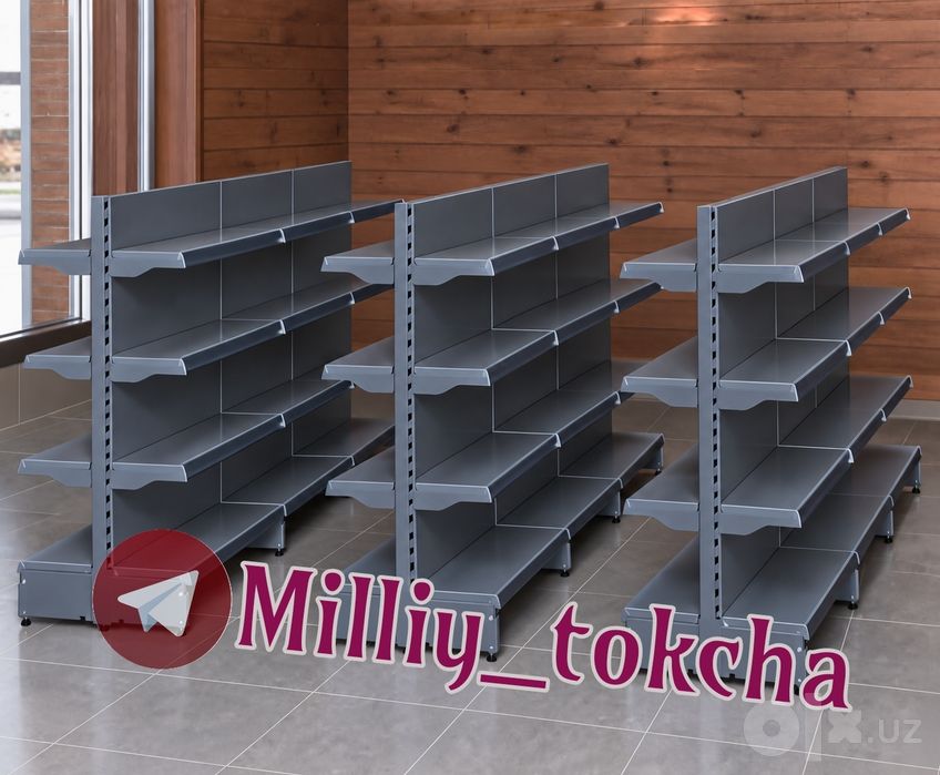 Vitrina prilavka, metall stilaj, dokonga temir polka, tokcha, stelaj