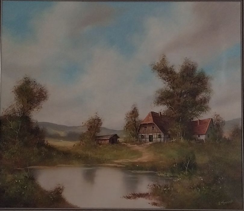 Pictură veche - Ulei pe pânză - Autor austriac