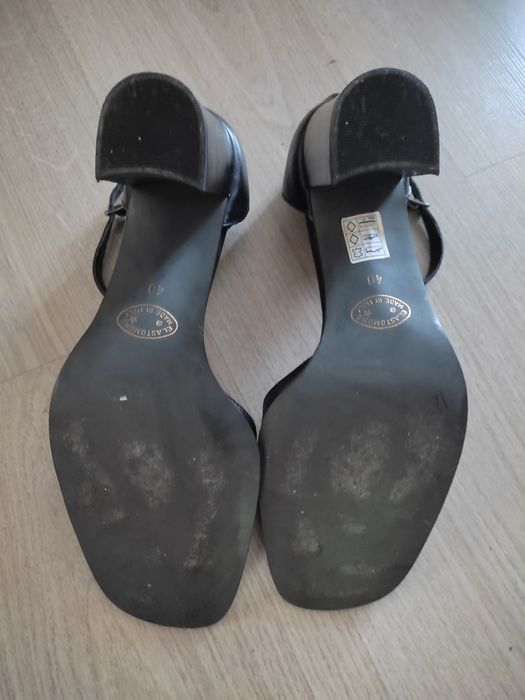 Италиански дамски сандали естествена кожа #40