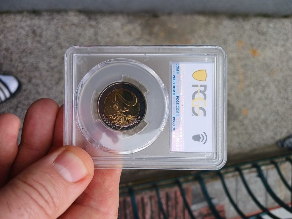 2 евро"грейс кели"2007 г,.Малта,3000евро MS66