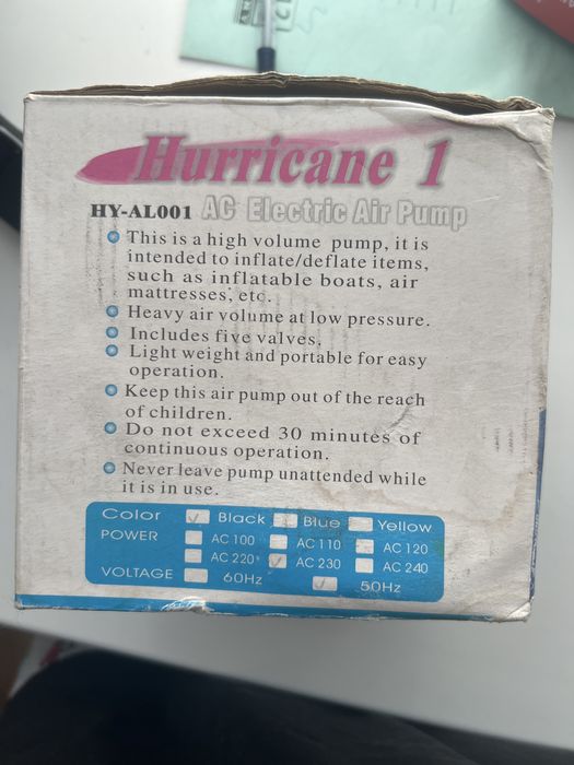 Насос электрический для матраса