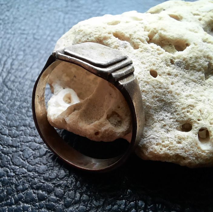 Стар винтидж сребърен пръстен - унисекс,ръчна изработка!