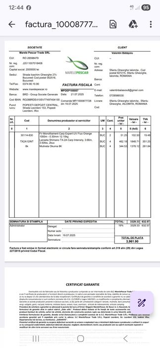 Vând mulinete okuma 8k