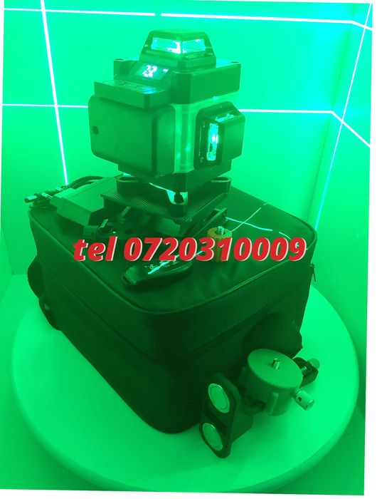 Superoferta Auto Nivela Laser Laser Verde 4D 16 Linii Cu Telecomanda