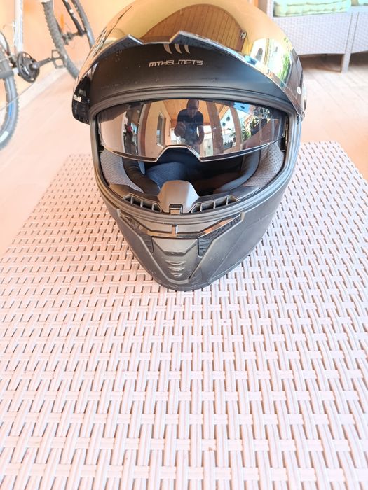 Casca moto MT helmets+viziera