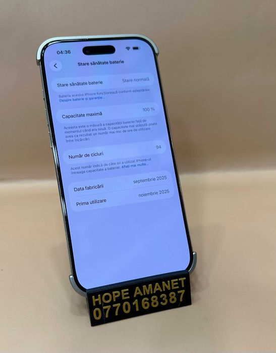 Hope Amanet P4-Iphone AIR 100%Bat/256Gb 94Cicl