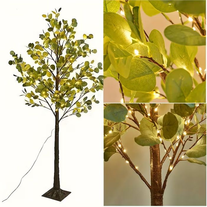 USB LED дърво изкуствено на батерии