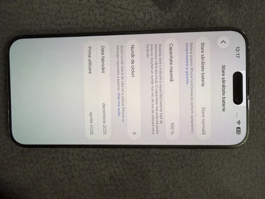 Iphone 15 pro max / garantie/ 100%/8 cicluri