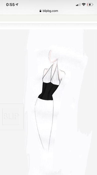 Стилен потник с гол гръб Bl!P