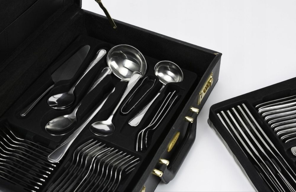 Комплект прибори за хранене Karl Hausman,72 бр,стомана,сребристи