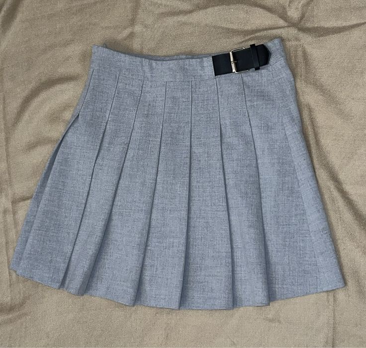 Серая юбочка zara