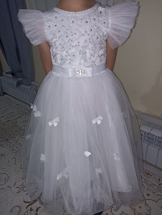 Белое платье для девочек