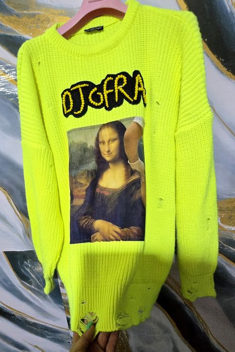 Djofra уникален дамски пуловер Универсален размер