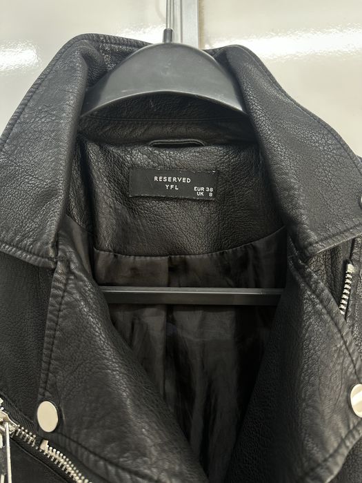 Jacheta piele neagra dama