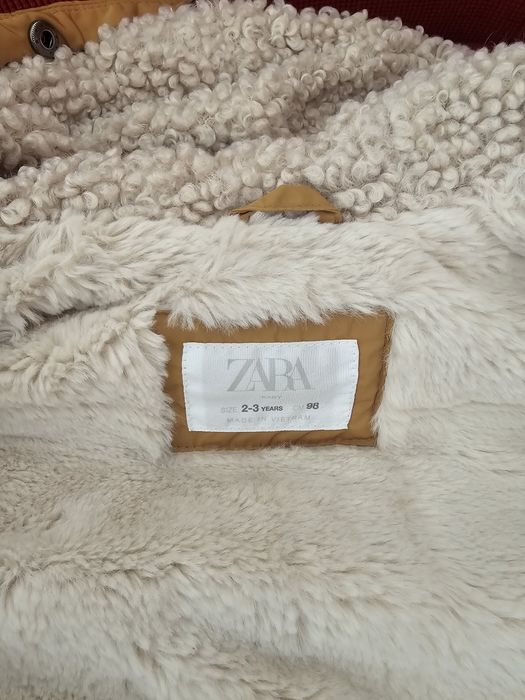 Зимняя куртка Zara для 2-3 лет