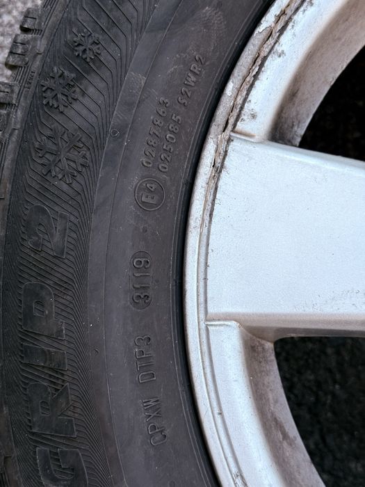 Алуминиеви джанти 16" 5х105 за Chevrolet Cruze / Opel + 8 бр. гуми 205/60 R16 (Semperit + Bridgestone)