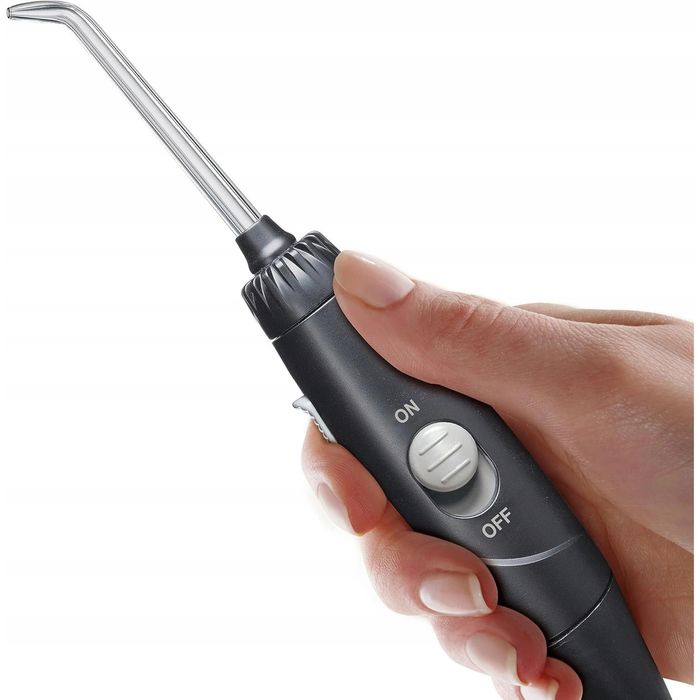 Орален иригатор Waterpik WP-660, 7 накрайника, усъвършенстван контрол на налягането, черен, 600 мл