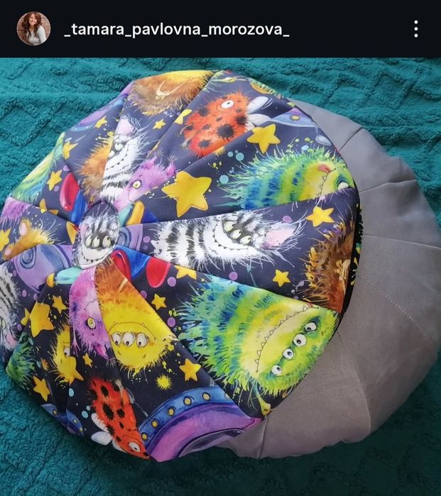 Круглые подушки пуфики для деток