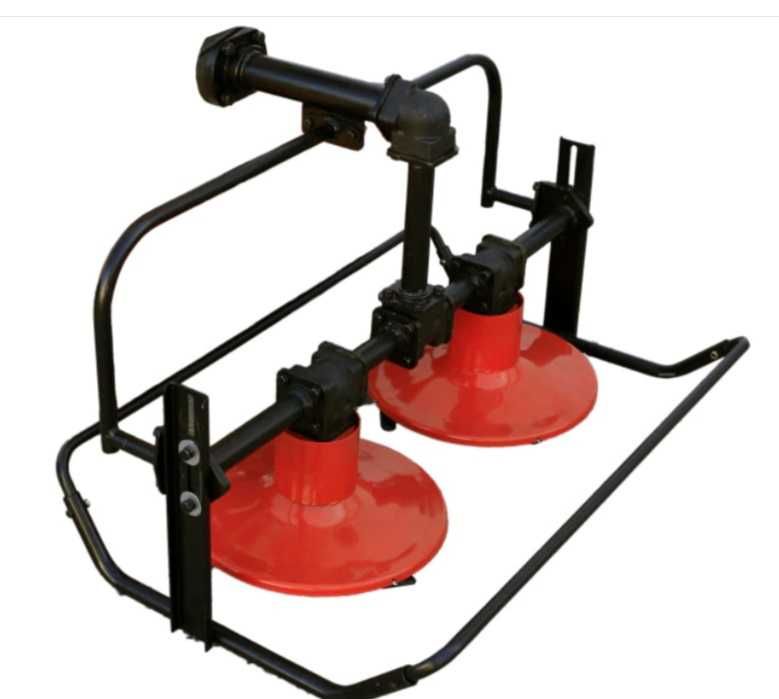 Cositoare rotativa cu 2 tamburi tamburi actionata pe fulie pentru moto