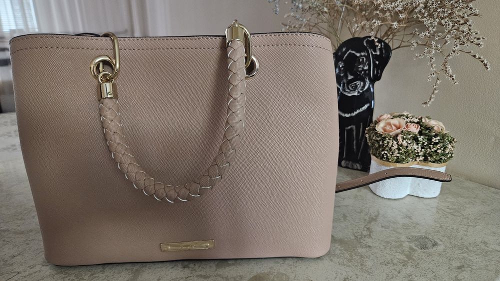 Промо Чанта Aldo , Zara , оранжева естествена кожа , подарък Miss Sixt
